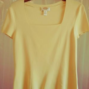 Talbots 💛Square Front Cut Top Size M